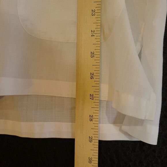 Red Horse Mens Button Up Shirt White Size Large Polyester Blend Pockets Design - Picture 4 of 12